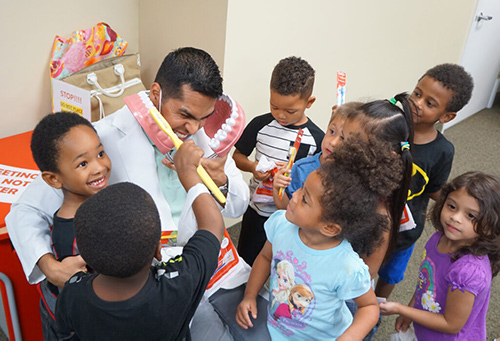 Dentist with kids