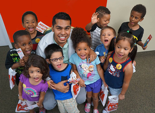 Dentist with kids